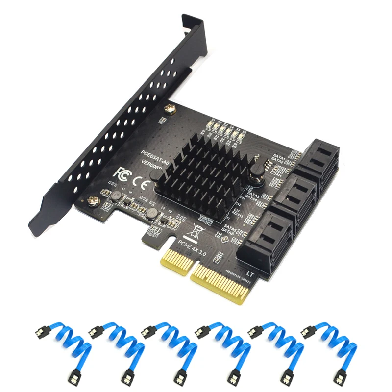 Переходная карта PCIe 4X 1X SATA карты 6 Порты и разъёмы 6 ГБ SATA3.0 PCIE карта PCIe SATA контроллер карты расширения 6 SATA кабель для Чиа добычи полезных иско...
Переходная карта PCIe 4X 1X SATA карты 6 Порты и разъёмы 6 ГБ SATA3.0 PCIE карта PCIe SATA контроллер карты расширения 6 SATA кабель для Чиа добычи полезных иско...