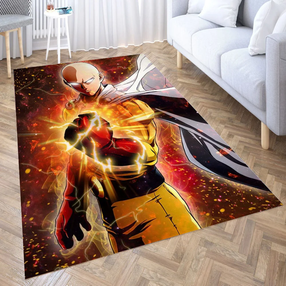 

Saitama Carpet for Living Room 3D Hall Furniture Floor Mat Bath Anime Area Rug Teenager Bedroom Decora