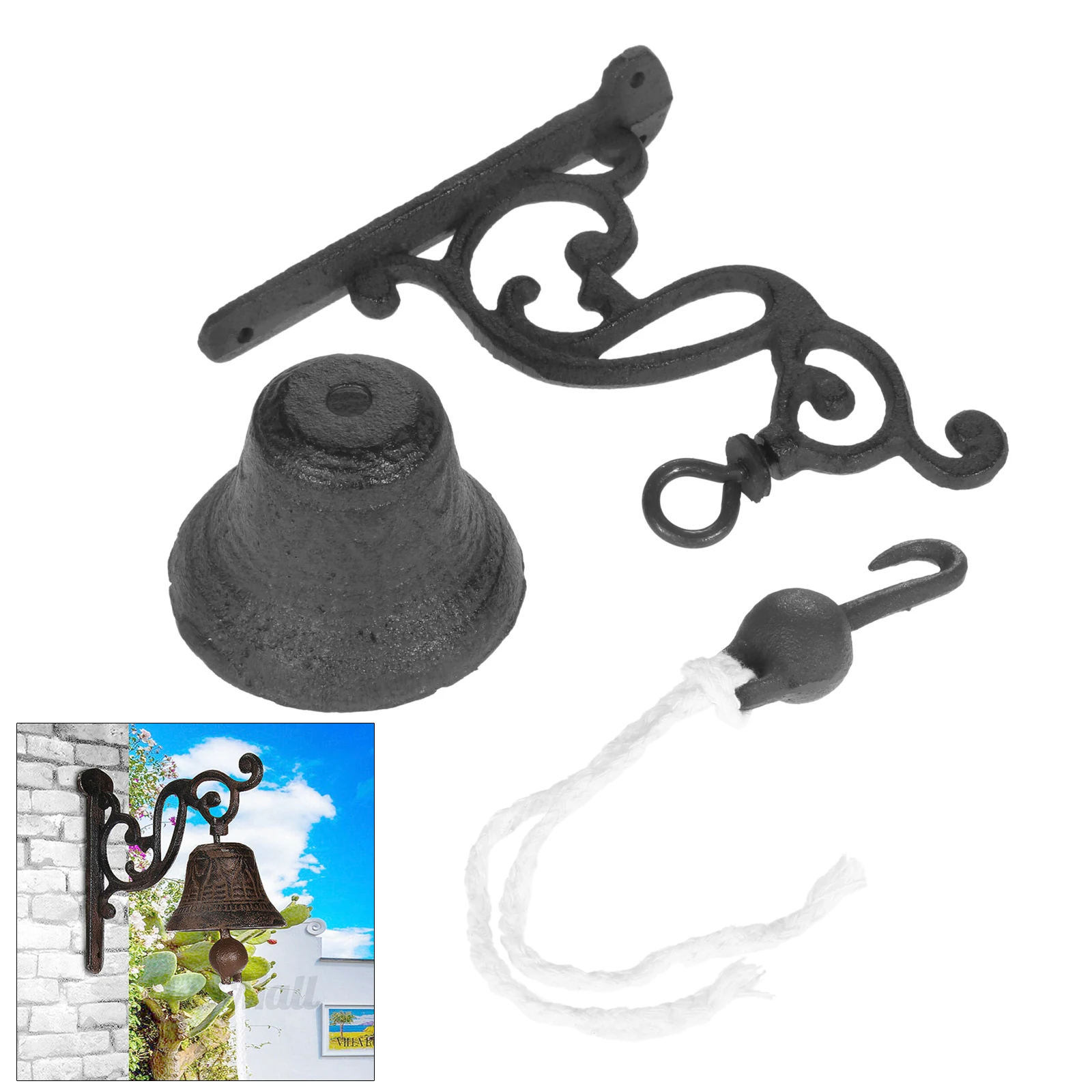 Iron Door Ring Bell Antique Doorbell Garden Cast Iron Front Door Bell Rustic Welcome Door Decorative Wall Home Garden Decoration
Iron Door Ring Bell Antique Doorbell Garden Cast Iron Front Door Bell Rustic Welcome Door Decorative Wall Home Garden Decoration