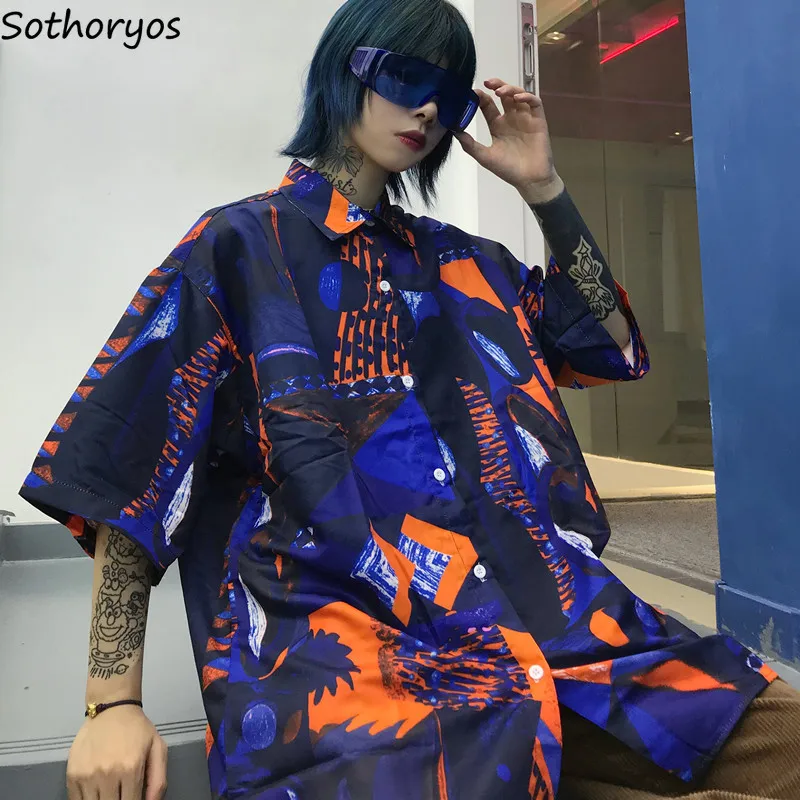 Shirts Women Harajuku Streetwear All-match Trendy Girls Loose Korean Style Hip Hop Short Sleeve Womens Clothing Chic Casual Thin
Shirts Women Harajuku Streetwear All-match Trendy Girls Loose Korean Style Hip Hop Short Sleeve Womens Clothing Chic Casual Thin