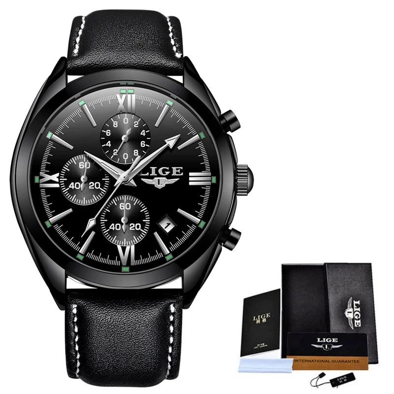 LIGE Mens Watches Top Luxury Brand Chronograph Military Waterproof Quartz Watch for Men Date Sports Clock Male Relogio Masculino
LIGE Mens Watches Top Luxury Brand Chronograph Military Waterproof Quartz Watch for Men Date Sports Clock Male Relogio Masculino