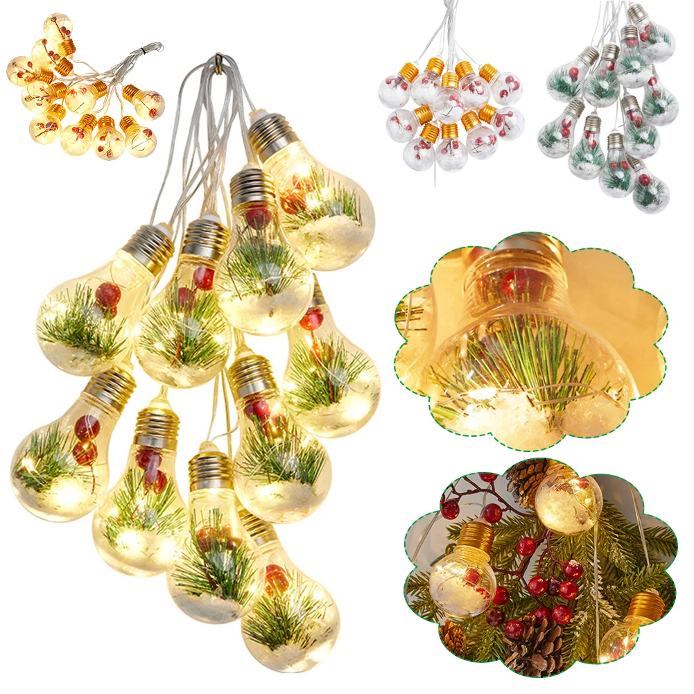 Christmas LED Bulb String Light Xmas Red Fruit Pine Needle Waterproof Fairy Garland Lamp for Party Xmas Tree Home Bedroom Decor
Christmas LED Bulb String Light Xmas Red Fruit Pine Needle Waterproof Fairy Garland Lamp for Party Xmas Tree Home Bedroom Decor