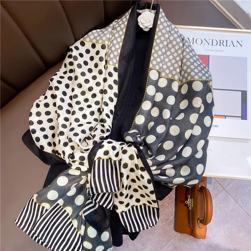 2021 Spring Summer Thin New Long Cotton Scarf Ladies Fashion Wave Point Sun Protection Decoration Travel Beach Shawl
2021 Spring Summer Thin New Long Cotton Scarf Ladies Fashion Wave Point Sun Protection Decoration Travel Beach Shawl