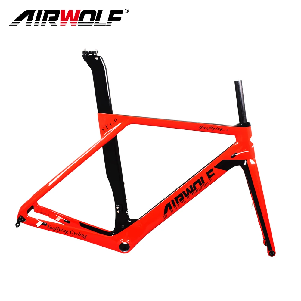 Aero Carbon Road Bike Frameset 700C Disc Brake Bottom Bracket BB86 41*86mm T1000 Toray Carbon Road Bicycle Frame With Fork
Aero Carbon Road Bike Frameset 700C Disc Brake Bottom Bracket BB86 41*86mm T1000 Toray Carbon Road Bicycle Frame With Fork