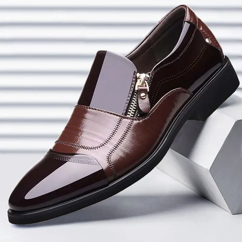 New Autumn Oxford Business Men Shoes Leather Soft Casual Shoes Breathable Men's Loafers Flats Zip Shoes Slip-on Driving Shoe
New Autumn Oxford Business Men Shoes Leather Soft Casual Shoes Breathable Men's Loafers Flats Zip Shoes Slip-on Driving Shoe