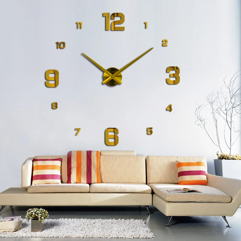 

special offer acrylic mirror wall clock europe quartz watch still life clocks living room clocks home decoration diy stickers