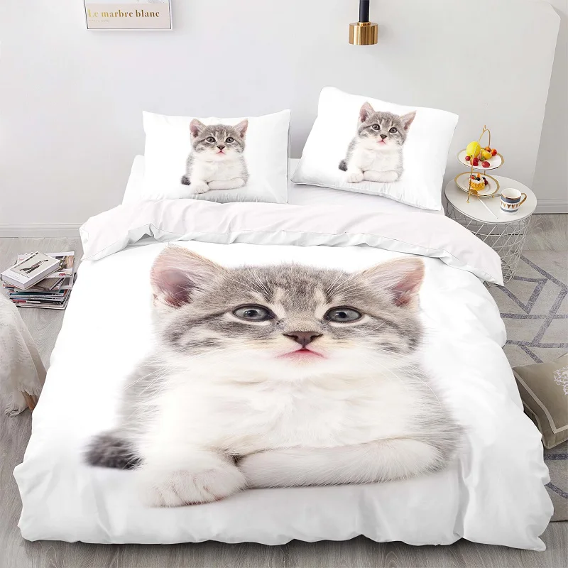3D Printed Kitten Photo Bedding Set,US 228228 Duvet Cover Set With Pillowcase,EU 200200 White Quilt Cover,King Blanket Cover
3D Printed Kitten Photo Bedding Set,US 228228 Duvet Cover Set With Pillowcase,EU 200200 White Quilt Cover,King Blanket Cover