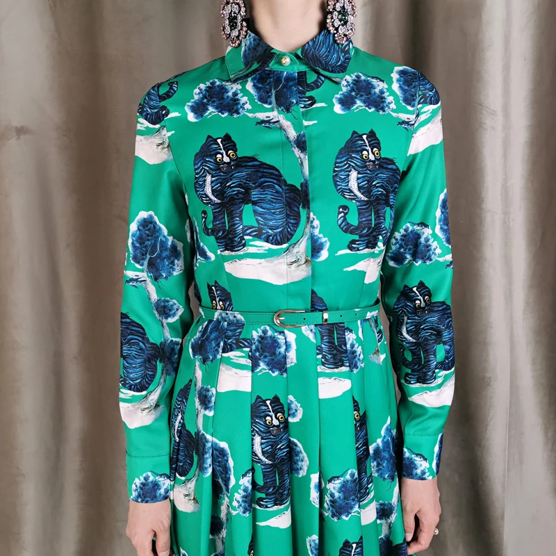 High Quality Autumn New Women'S Vintage Elegant Chic Casual Fashion Party Animal Print Long Sleeve Long Dress
High Quality Autumn New Women'S Vintage Elegant Chic Casual Fashion Party Animal Print Long Sleeve Long Dress