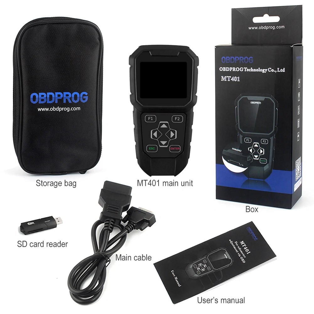OBDPROG MT401 Car Mileage Correction Odometer Adjustment Mileage Programmer Free Update Code Reader OBD 2 Car Diagnostic Tool
OBDPROG MT401 Car Mileage Correction Odometer Adjustment Mileage Programmer Free Update Code Reader OBD 2 Car Diagnostic Tool