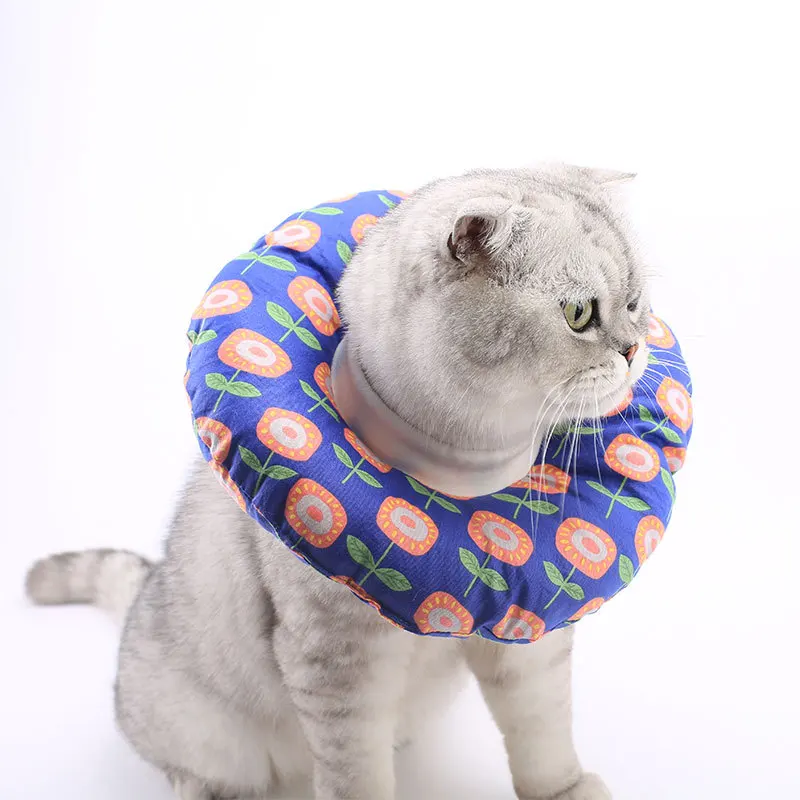 Pet Cat Collar Restoration Adjustable Cotton Blended Neck Prevent Bites Restoration Cat Dog Elizabethan Pet Protection Collar 
Pet Cat Collar Restoration Adjustable Cotton Blended Neck Prevent Bites Restoration Cat Dog Elizabethan Pet Protection Collar