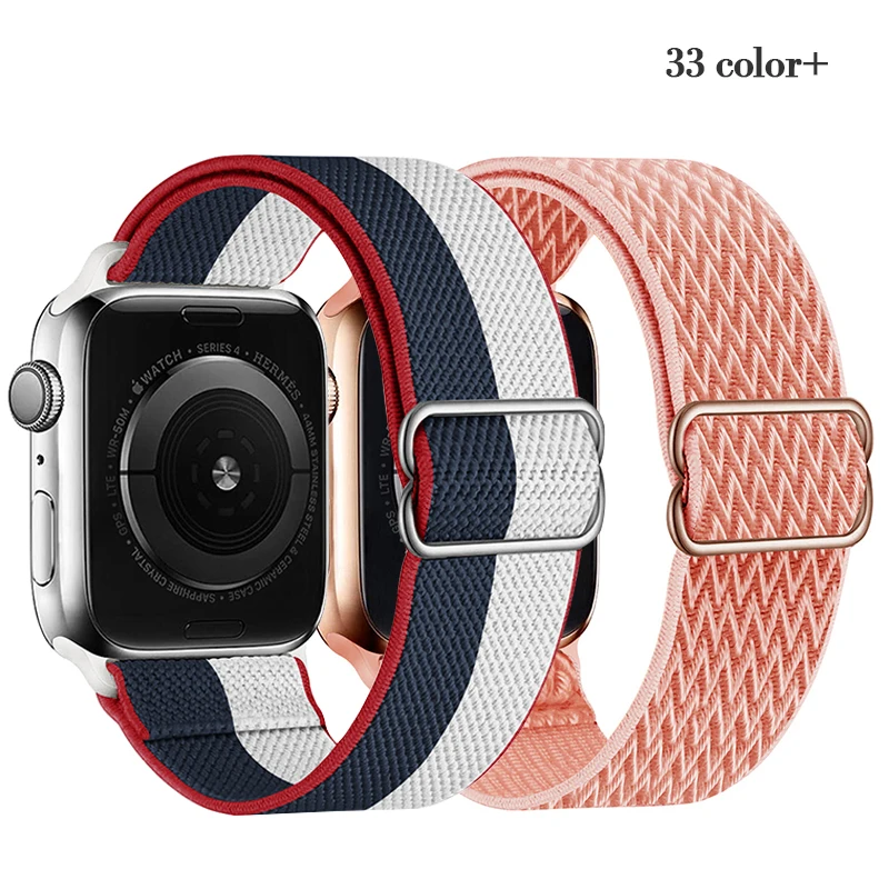 Scrunchie Strap for Apple watch band 44mm 41/40/38mm 42mm 45mm Adjustable Elastic Nylon solo Loop for iWatch series 7 6 3 4 5 se
Scrunchie Strap for Apple watch band 44mm 41/40/38mm 42mm 45mm Adjustable Elastic Nylon solo Loop for iWatch series 7 6 3 4 5 se