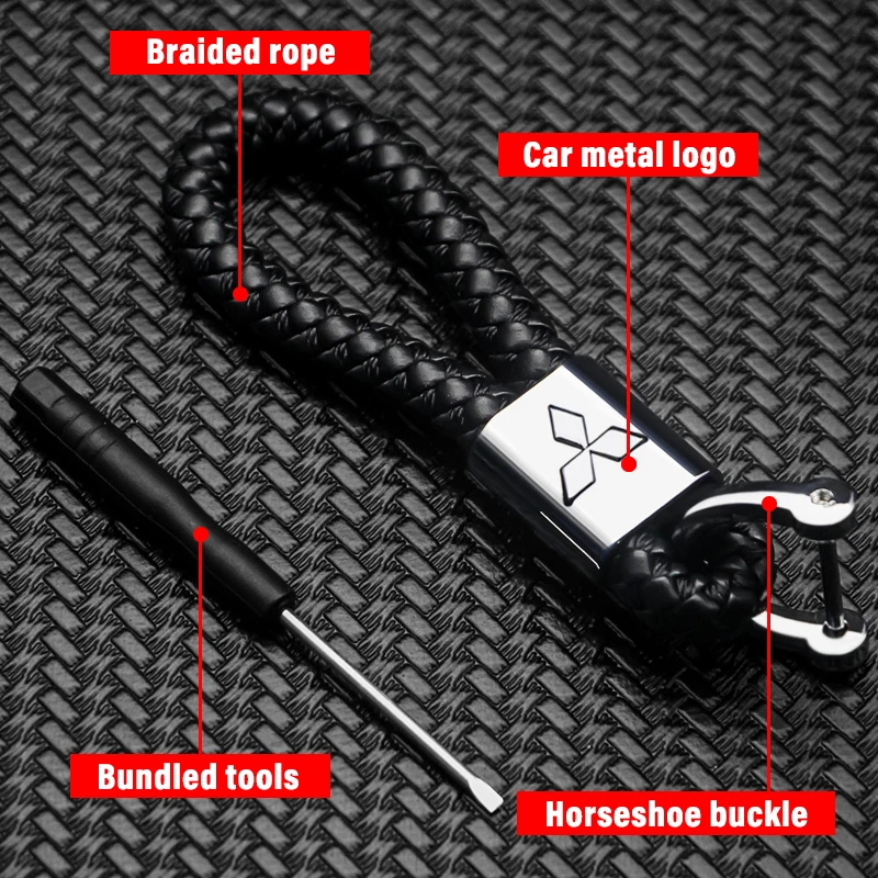 Car Logo Keychain 360°Rotating Metal Horseshoe Buckle Hand Woven Leather Key Ring For Mitsubishi Ralliart Lancer 9 Asx Outlander
Car Logo Keychain 360°Rotating Metal Horseshoe Buckle Hand Woven Leather Key Ring For Mitsubishi Ralliart Lancer 9 Asx Outlander