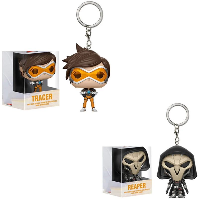 Экшн фигурки героев аниме OW Funko трассировщик/жнец брелок из ПВХ коллекционные