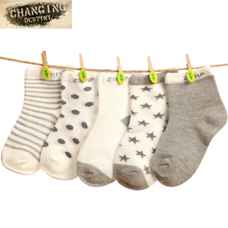 5 пар хлопковые носки для новорожденных детские короткие повседневные мальчиков