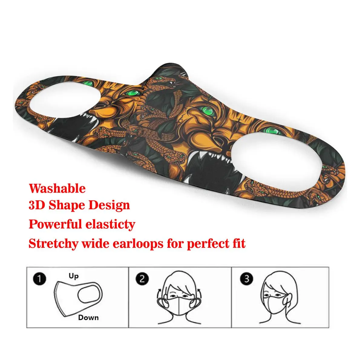 Mouth Mask Animated Lion Snakes Samurai Art Dust Face Masks Cover Washable & Reusable for Adult Student Kids
Mouth Mask Animated Lion Snakes Samurai Art Dust Face Masks Cover Washable & Reusable for Adult Student Kids