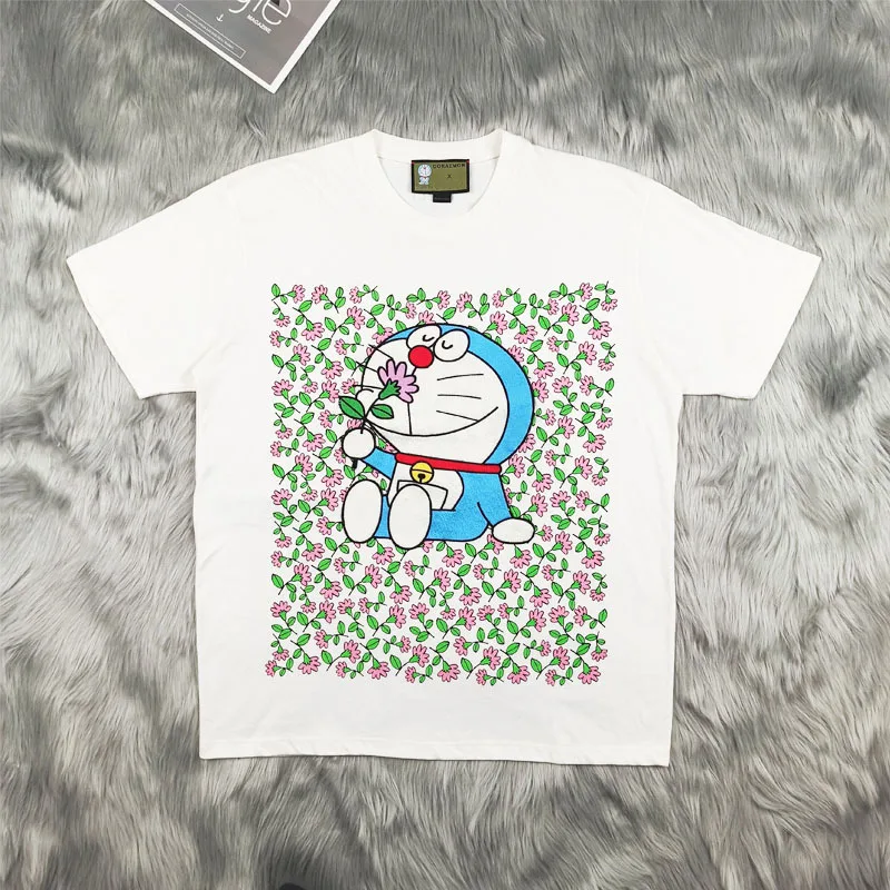 Summer Pop Luxury T-shirt Floral Embroidery Doraemon Round Neck T-shirts Loose Casual Short Sleeves New 1:1 Women Brand T-shirts
Summer Pop Luxury T-shirt Floral Embroidery Doraemon Round Neck T-shirts Loose Casual Short Sleeves New 1:1 Women Brand T-shirts