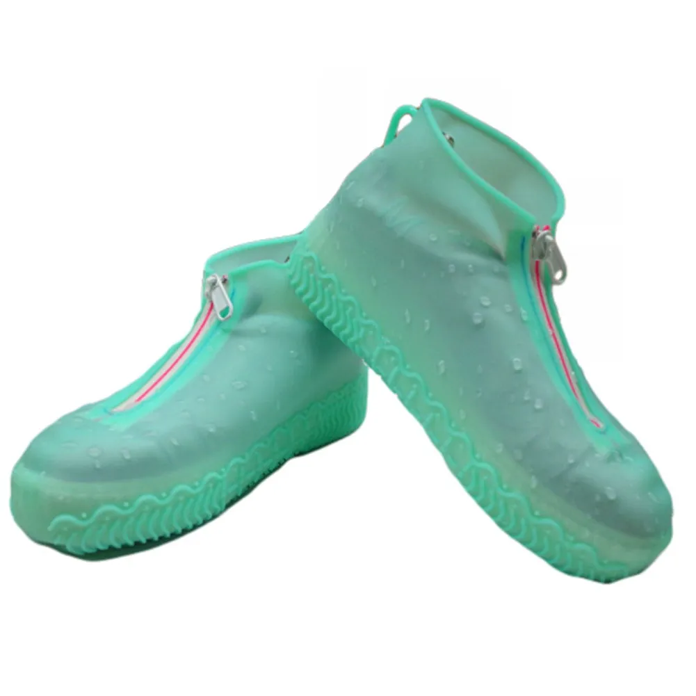 Men Women Rubber Shoes Cover Zippers Unisex Reusable Waterproof Rain Shoes Covers Non Slip Silicone Cycle Overshoes Boot Covers
Men Women Rubber Shoes Cover Zippers Unisex Reusable Waterproof Rain Shoes Covers Non Slip Silicone Cycle Overshoes Boot Covers