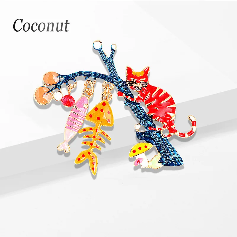 Cute Cartoon Cat Animal Enamel Brooches For Women Girls Kitten Climbing Tree Eat Fish Brooch Coat Scarf Backpack Pins Badages
Cute Cartoon Cat Animal Enamel Brooches For Women Girls Kitten Climbing Tree Eat Fish Brooch Coat Scarf Backpack Pins Badages