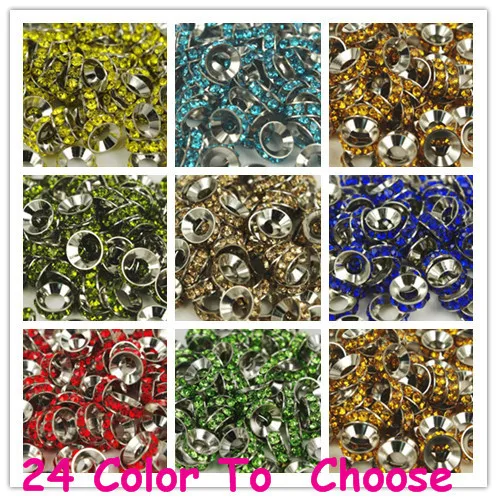DHL Free 10mm Mixed 9 Color Each 100 Pieces yu57 Crystal Rondelle Spacer Beads Lot,Rhodium Plated European Beads.
DHL Free 10mm Mixed 9 Color Each 100 Pieces yu57 Crystal Rondelle Spacer Beads Lot,Rhodium Plated European Beads.