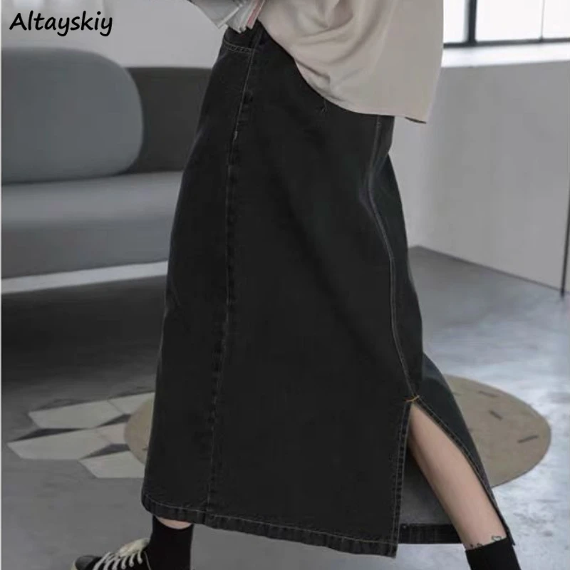 Women Skirts Denim Classy Elegant Daily Ulzzang Chic Ladies All-match Solid A Line Somfortable Fashion Slim School Students New
Women Skirts Denim Classy Elegant Daily Ulzzang Chic Ladies All-match Solid A Line Somfortable Fashion Slim School Students New