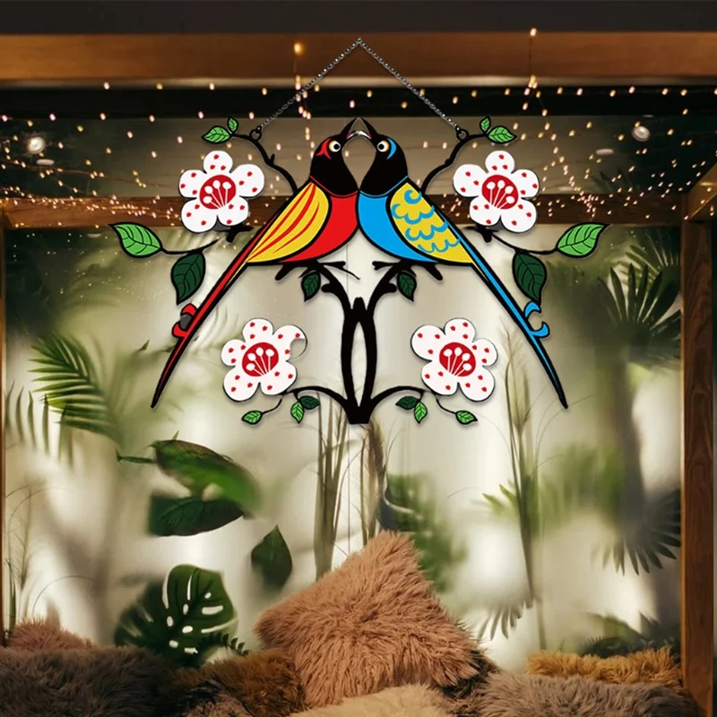 NHBR Romantic Love Bird Window Pendant Birds Stained Alloy Window Hanging Panel Decoration for Home Decor Pendant Ornaments
NHBR Romantic Love Bird Window Pendant Birds Stained Alloy Window Hanging Panel Decoration for Home Decor Pendant Ornaments
