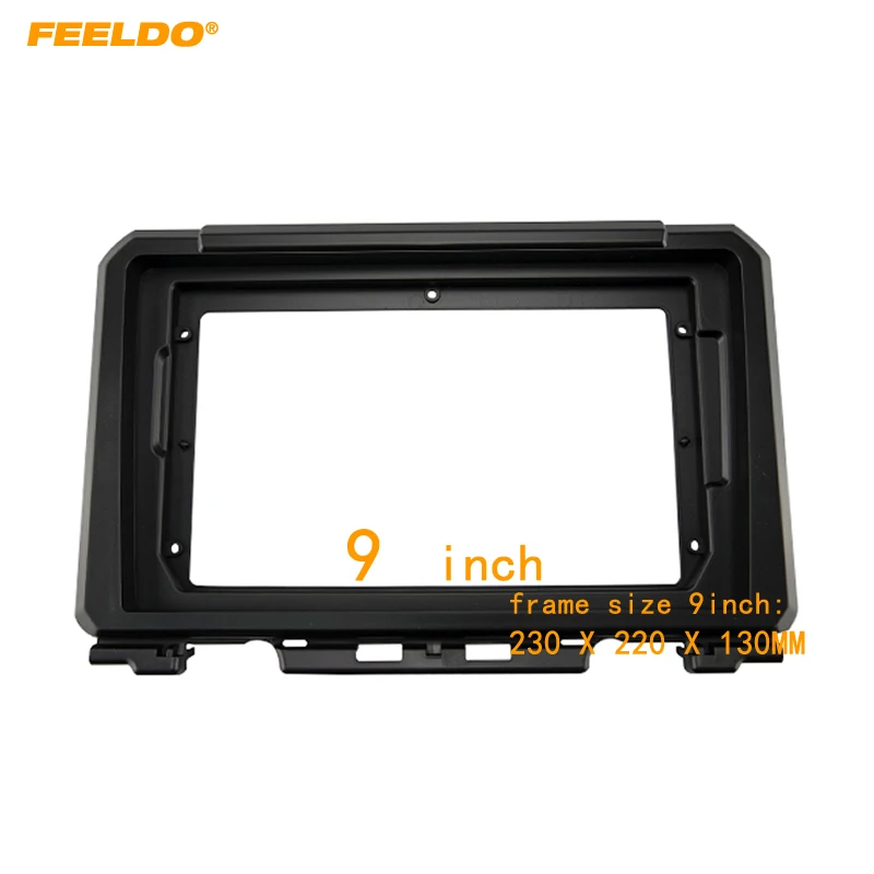 Рамка для автомобильной аудиосистемы FEELDO 9 "с большим экраном, DVD, для Suzuki Jimny 2019, 2Din, комплект для установки панели приборной панели # HQ6667
Рамка для автомобильной аудиосистемы FEELDO 9 "с большим экраном, DVD, для Suzuki Jimny 2019, 2Din, комплект для установки панели приборной панели # HQ6667
