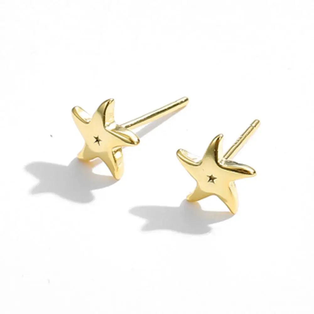 SILVERHOO Sterling Silver 925 Jewelry Simple Star Small Stud Earrings For Women Trendy Gold Earrings Luxury Anti Allergy Jewelry
SILVERHOO Sterling Silver 925 Jewelry Simple Star Small Stud Earrings For Women Trendy Gold Earrings Luxury Anti Allergy Jewelry