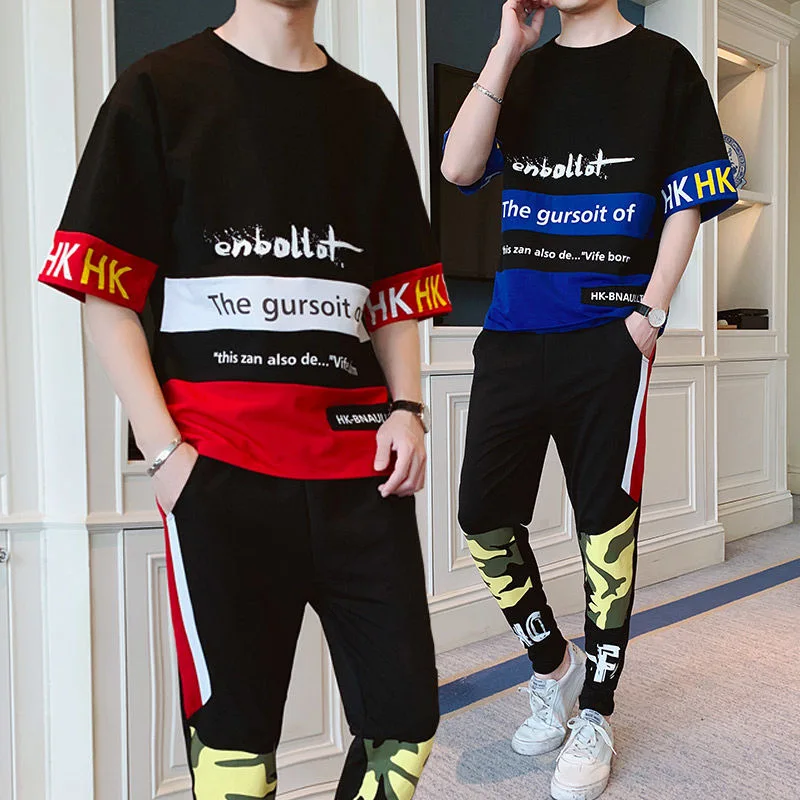Summer New Men's T-shirts Sport Suits Leisure Round Collar Short-Sleeved T-Shirt Male Sets Size M-4XL
Summer New Men's T-shirts Sport Suits Leisure Round Collar Short-Sleeved T-Shirt Male Sets Size M-4XL