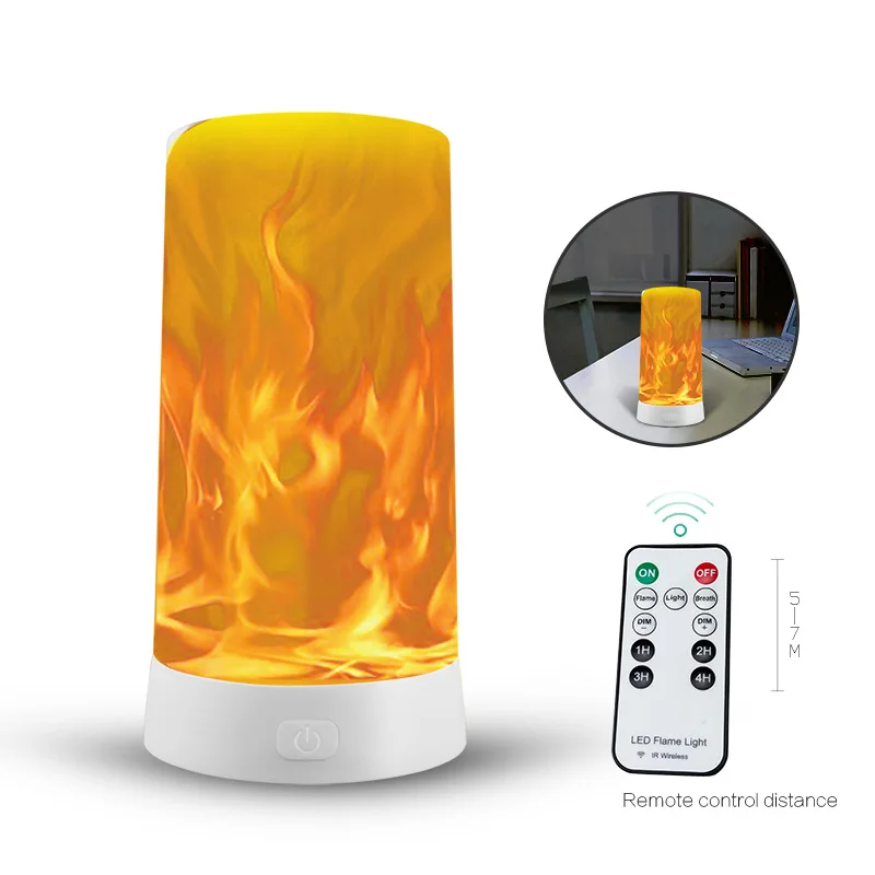 USB Rechargeable Flame Effect Table Lamp, LED Simulated Fire Flicker Night Light, negic Base Waterproof, 1200MAH 4 Modes with
USB Rechargeable Flame Effect Table Lamp, LED Simulated Fire Flicker Night Light, negic Base Waterproof, 1200MAH 4 Modes with