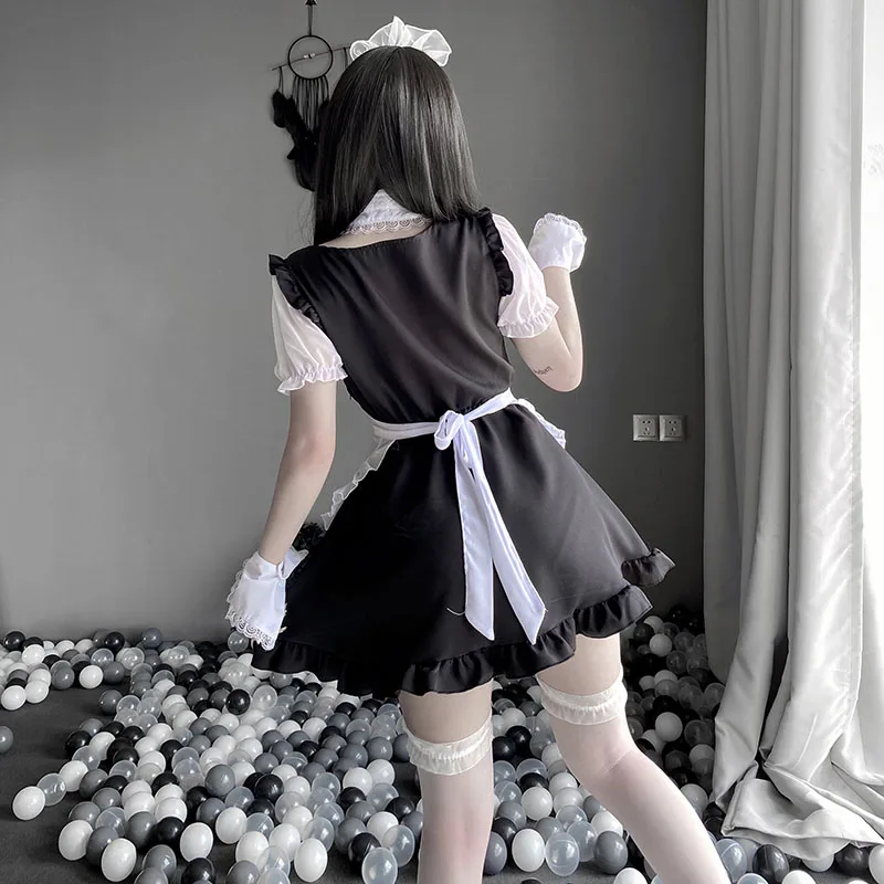 Maid Cosplay Sexy Erotic New Kawaii Lingerie Ruffle Transparent Costumes High Quality Temptation Dress Cute Bowknot For Women
Maid Cosplay Sexy Erotic New Kawaii Lingerie Ruffle Transparent Costumes High Quality Temptation Dress Cute Bowknot For Women