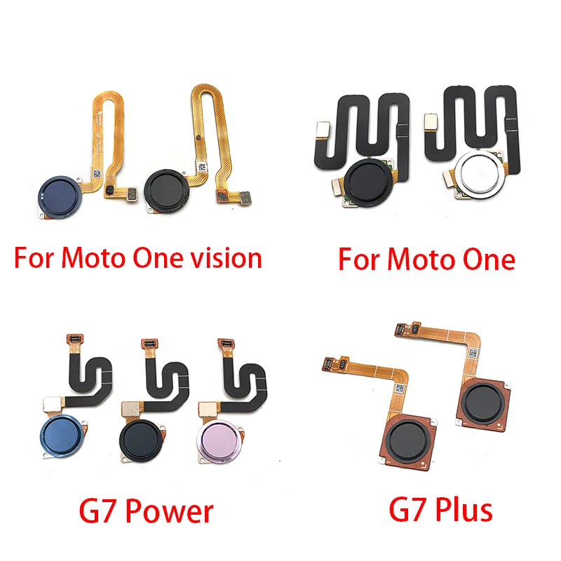 

New Fingerprint Sensor Home Return Key Menu Button Flex Ribbon Cable For Motorola Moto G7 Plus / G7 G8 Power / One Vision