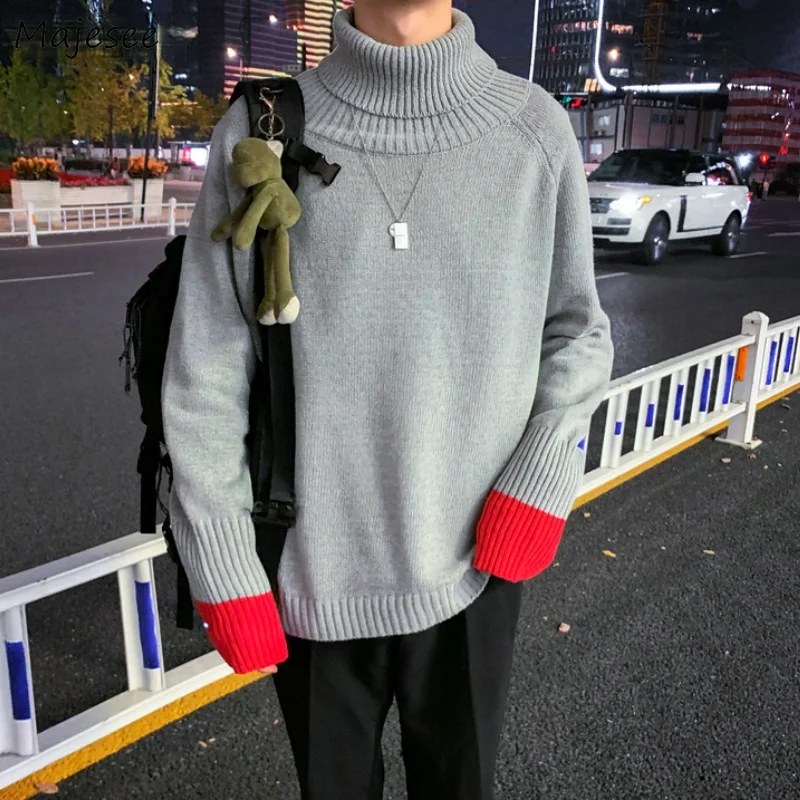 Pullover Men Turtleneck Patchwork Ins Trendy Knitted Tops Mens Sweaters Korean Style Korean Style All-match Fall Slim Ulzzang
Pullover Men Turtleneck Patchwork Ins Trendy Knitted Tops Mens Sweaters Korean Style Korean Style All-match Fall Slim Ulzzang