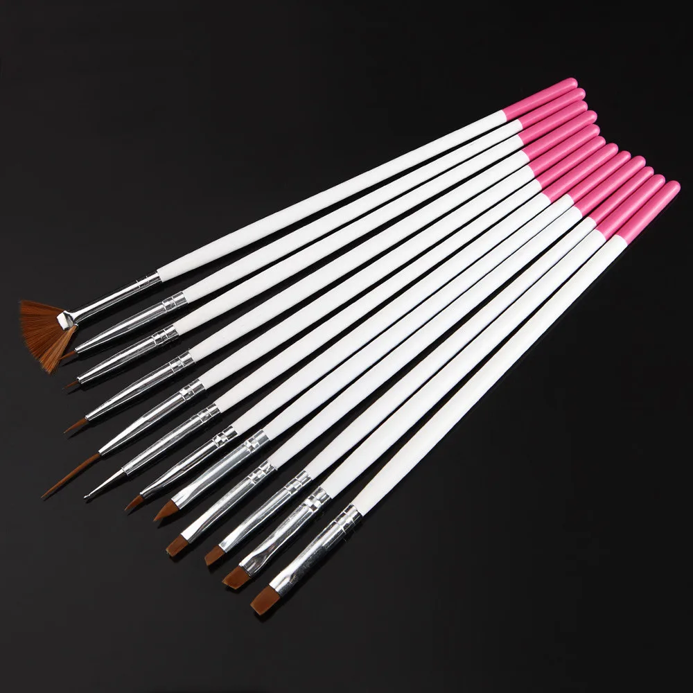12pcs UV Gel Acrylic Nail Art Brush Set Builder Painting Pen Design Acrylic Liquid Powder Drawing Carving Gel Brush Tool Manicur
12pcs UV Gel Acrylic Nail Art Brush Set Builder Painting Pen Design Acrylic Liquid Powder Drawing Carving Gel Brush Tool Manicur