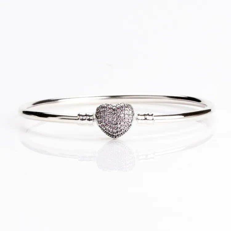 Authentic 925 Sterling Silver Pan Bracelet Hot Fashion Versatile Blue Heart Button Bracelet Fit Charm Women Jewelry
Authentic 925 Sterling Silver Pan Bracelet Hot Fashion Versatile Blue Heart Button Bracelet Fit Charm Women Jewelry