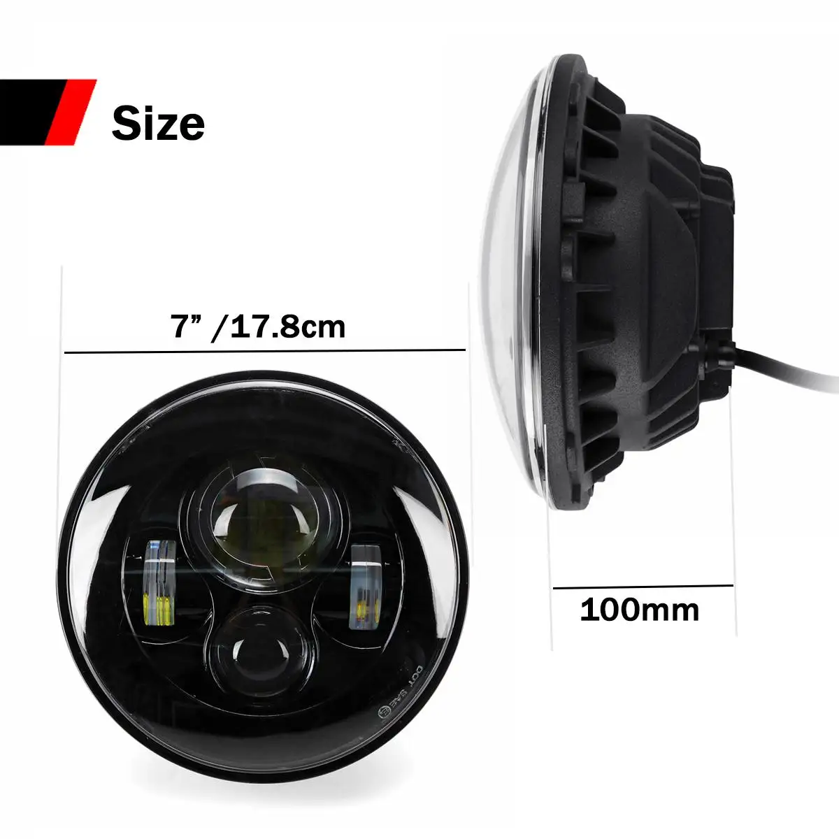 2PCS DOT Certification 2 x 7" Round 10-32V 40W 3800LM LED Projection Headlights Head Lamp Light For Jeep Wrangle
2PCS DOT Certification 2 x 7" Round 10-32V 40W 3800LM LED Projection Headlights Head Lamp Light For Jeep Wrangle