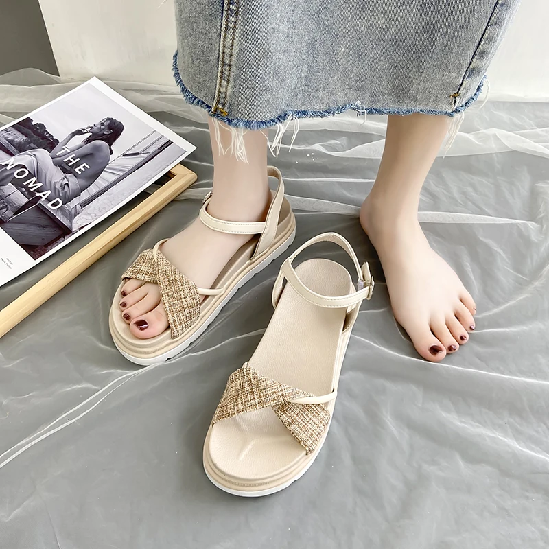 Beige Heeled Sandals Female Shoe 2021 Women's Black Girls Clear New Low Comfort Summer Gladiator Fashion Flat Cotton Fabric Casu
Beige Heeled Sandals Female Shoe 2021 Women's Black Girls Clear New Low Comfort Summer Gladiator Fashion Flat Cotton Fabric Casu
