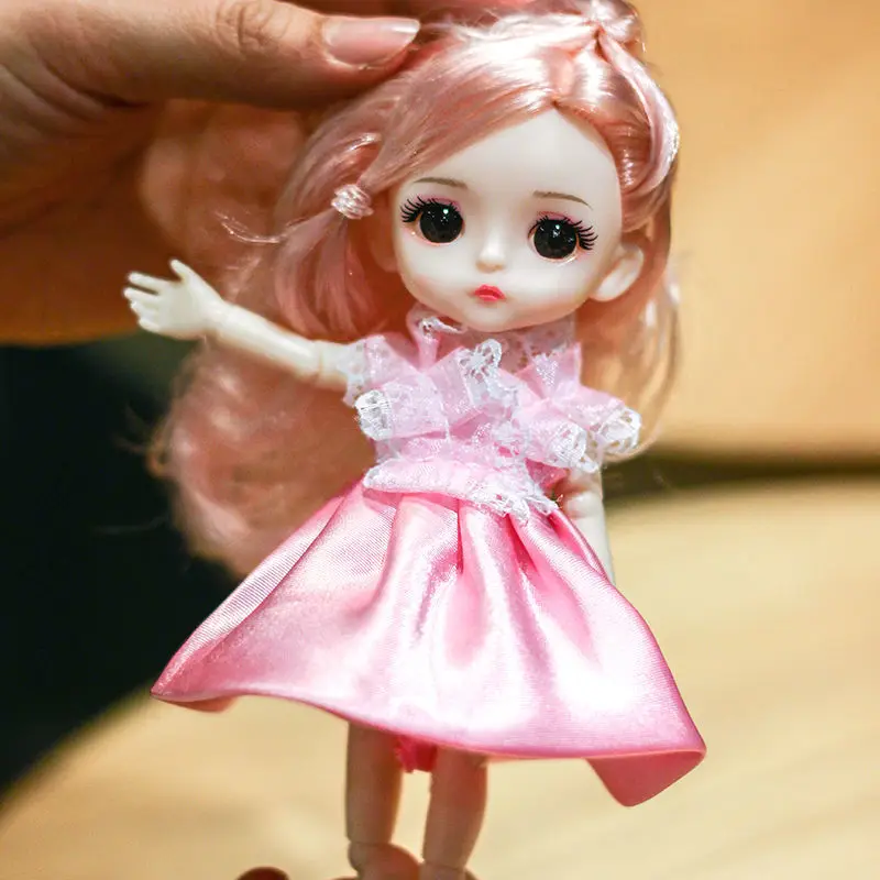 Шарнирная кукла 16 см с подвижными суставами, кукла для макияжа, милые 3D глаза с одеждой, аксессуары, игрушка для девочек, подарок
Шарнирная кукла 16 см с подвижными суставами, кукла для макияжа, милые 3D глаза с одеждой, аксессуары, игрушка для девочек, подарок