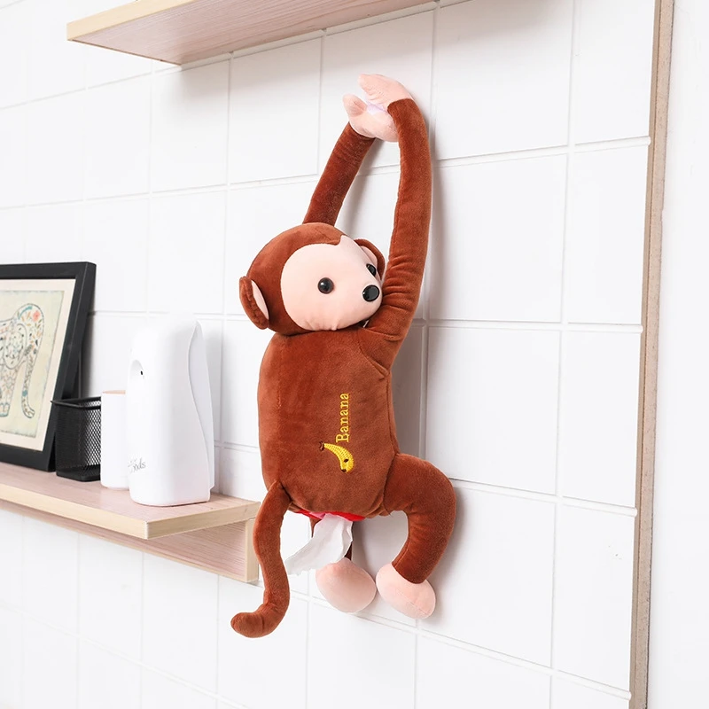 1pc Monkey Shaped Plush Cute Car Tissue Box Hanging Type Home Kitchen Storage Removable Car Room Tissue Holder Box Organizer
1pc Monkey Shaped Plush Cute Car Tissue Box Hanging Type Home Kitchen Storage Removable Car Room Tissue Holder Box Organizer