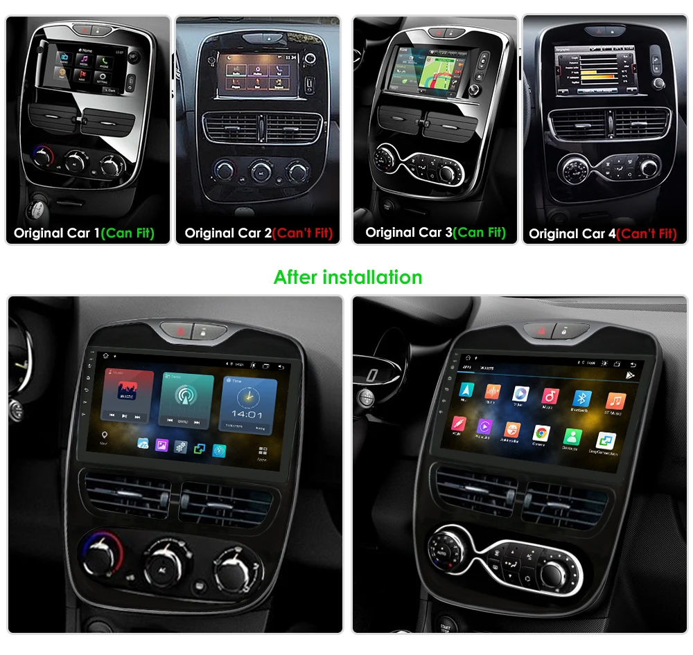 Автомагнитола 2 Din Восьмиядерный процессор 4G Android 10 0 GPS для RENAULT Clio 3 4 2012-2016