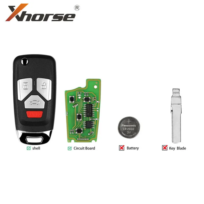 Универсальный пульт дистанционного управления Xhorse VVDI, проводной ключ для AUDI Тип 3 + паника xkau02en10 шт./партия
Универсальный пульт дистанционного управления Xhorse VVDI, проводной ключ для AUDI Тип 3 + паника xkau02en10 шт./партия