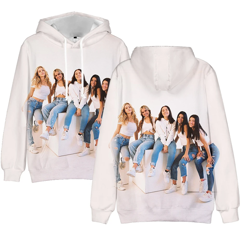 Charli D'amelio The Hype House 3D Printed Hoodies Sweatshirts Men/Women KPOP 2020 Long Sleeve Hoody Trendy Streetwear Clothing
Charli D'amelio The Hype House 3D Printed Hoodies Sweatshirts Men/Women KPOP 2020 Long Sleeve Hoody Trendy Streetwear Clothing
