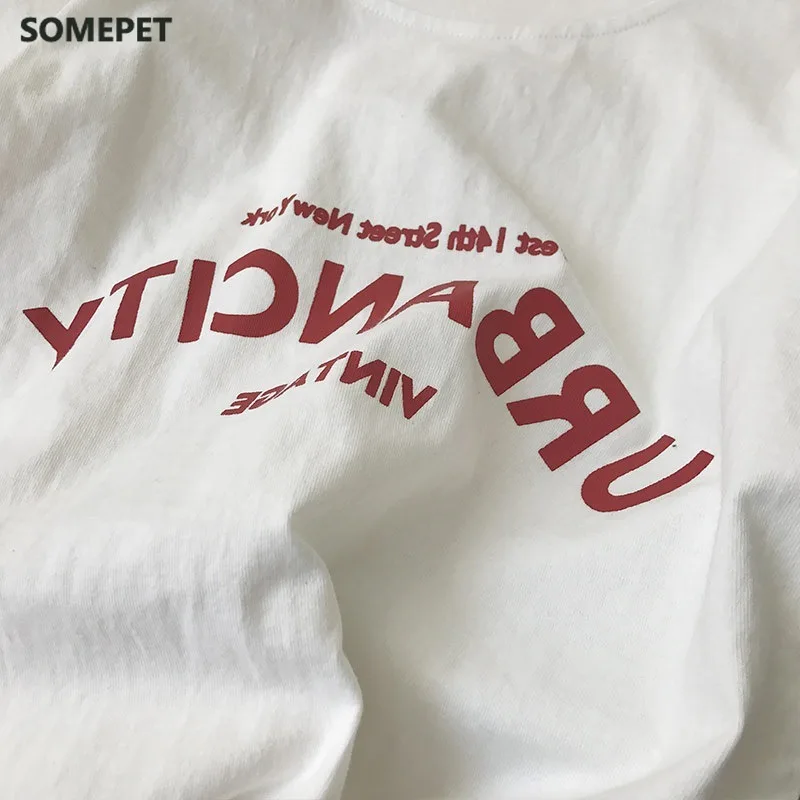 Summer Letter T-Shirt Women Fashion Casual Short Sleeve Bottoming Loose O-Neck Streetwear Korean Pullover Female Top Tshirt
Summer Letter T-Shirt Women Fashion Casual Short Sleeve Bottoming Loose O-Neck Streetwear Korean Pullover Female Top Tshirt