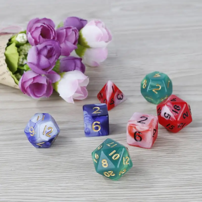 7pcs/Set Multi-faceted Acrylic Gambling Dice Board Game Props Multi-color 20-Sided Entertainment Multi-color Digital Game Dices
7pcs/Set Multi-faceted Acrylic Gambling Dice Board Game Props Multi-color 20-Sided Entertainment Multi-color Digital Game Dices