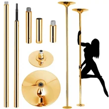 Pole dance pole Golden rotating fixed adjustable movable portable dancing pole Dance studio dancing pole 2315-2745mm