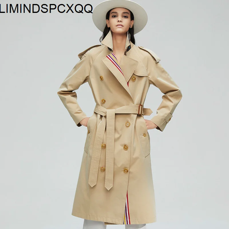 Chaqueta Mujer 2021 New Arrival Autumn Khaki Trench Coat Women Casual Fashion High Quality Cotton With Belt Long Clothes
Chaqueta Mujer 2021 New Arrival Autumn Khaki Trench Coat Women Casual Fashion High Quality Cotton With Belt Long Clothes