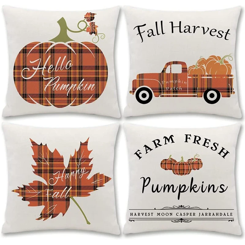 Fall Pillow Covers 18X18 Set Of 4 Farmhouse Fall Decor Throw Pillow Covers Thanksgiving Decorative Couch For Home
Fall Pillow Covers 18X18 Set Of 4 Farmhouse Fall Decor Throw Pillow Covers Thanksgiving Decorative Couch For Home