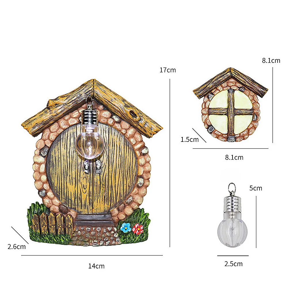 Mini Windows Door Miniature Light Resin Craft Ornament Garden Tree Lawn Ornament Garden Festival Backyard Decorations
Mini Windows Door Miniature Light Resin Craft Ornament Garden Tree Lawn Ornament Garden Festival Backyard Decorations