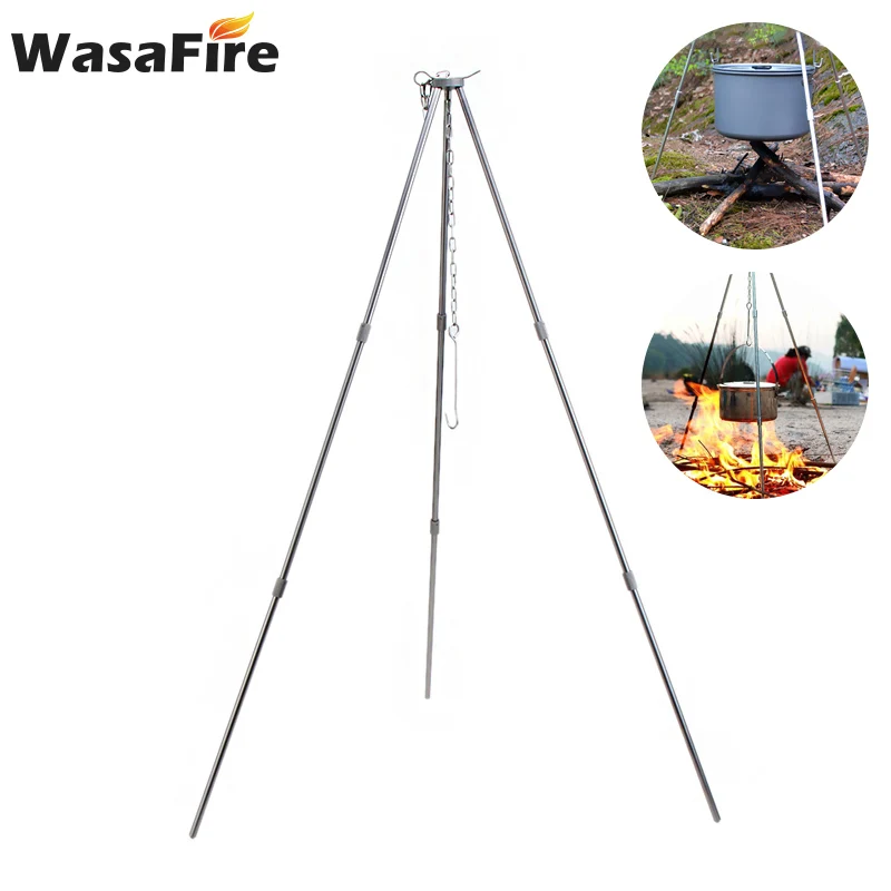 Camping Bonfire Tripod Portable Triangle Support Outdoor Camping Cooking Pot Grill Hook Rack Folding Campfire Tripod
Camping Bonfire Tripod Portable Triangle Support Outdoor Camping Cooking Pot Grill Hook Rack Folding Campfire Tripod