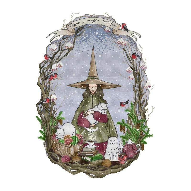 Cross Stitch Kits Stamped Full Range of Embroidery Starter Kits for Beginners DIY 11CT 3 Strands - Winter
Cross Stitch Kits Stamped Full Range of Embroidery Starter Kits for Beginners DIY 11CT 3 Strands - Winter