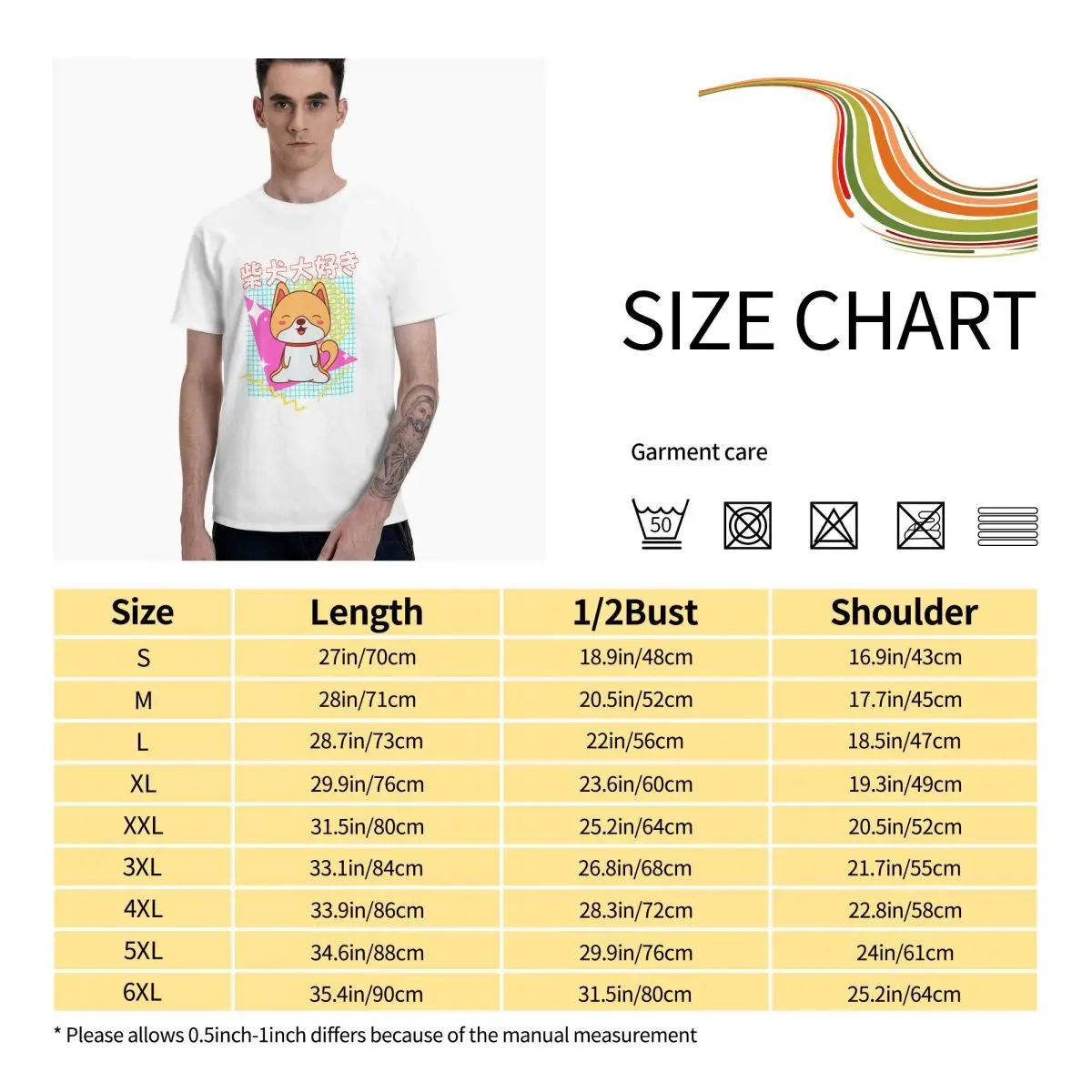 Cute Shiba Inu - 90S Kawaii Retro Funny Dogecoin C Graphic Tee Men's Basic Short Sleeve T-Shirt Funny Tops
Cute Shiba Inu - 90S Kawaii Retro Funny Dogecoin C Graphic Tee Men's Basic Short Sleeve T-Shirt Funny Tops